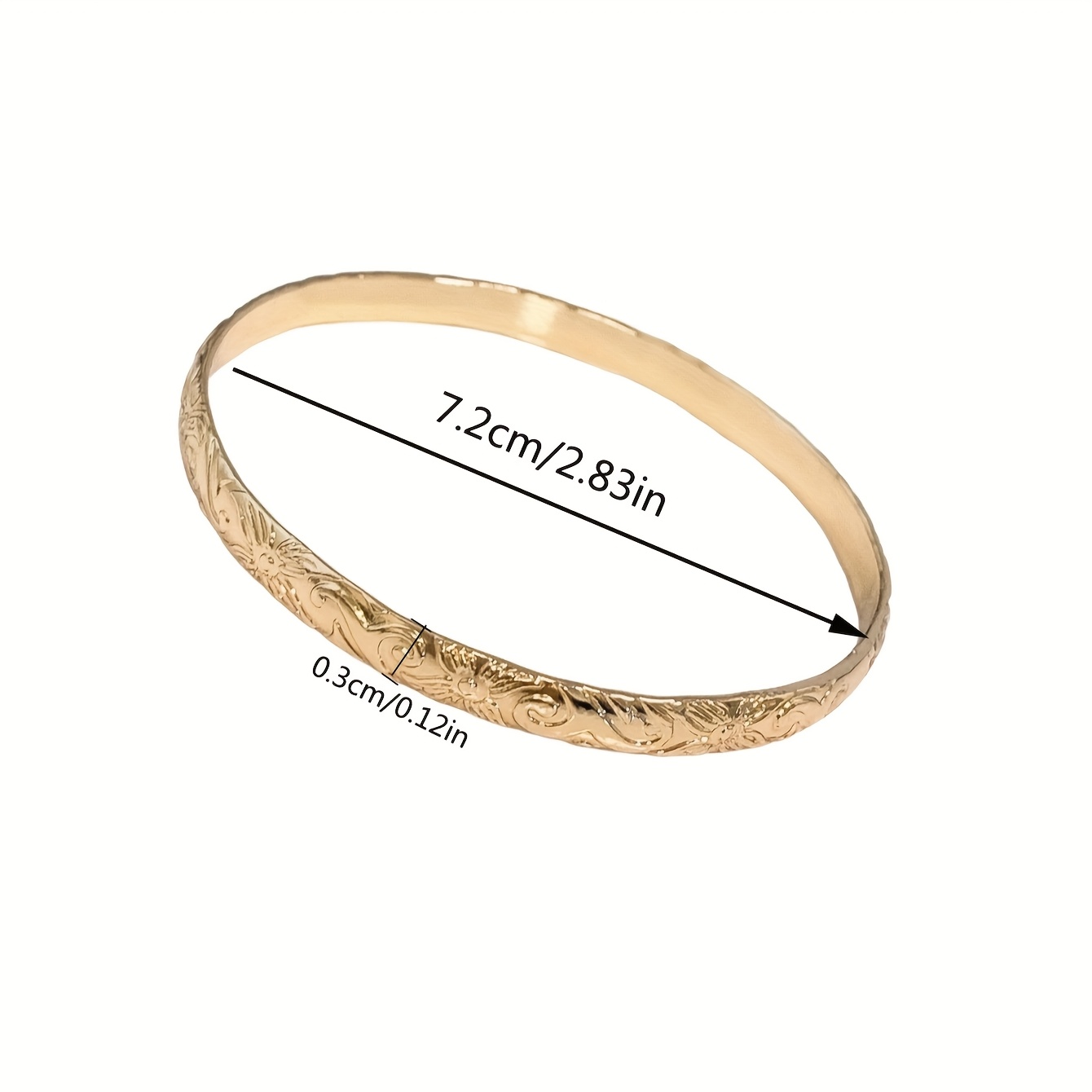 Women's Hawaiian Design Copper Bangle Bracelet, Tropical Gift